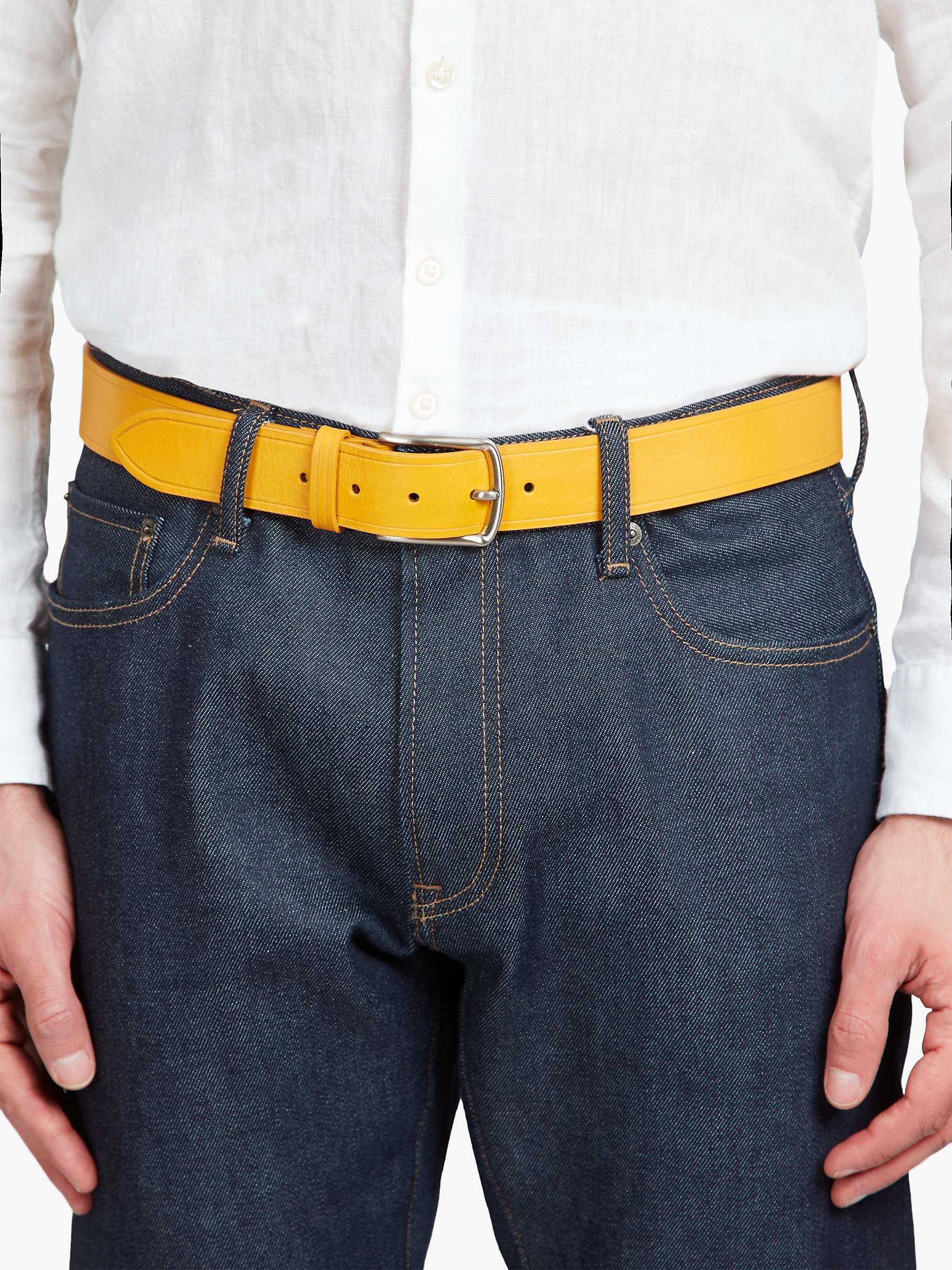Buy Simon Carter Leather Jeans Belt Online at johnlewis.com