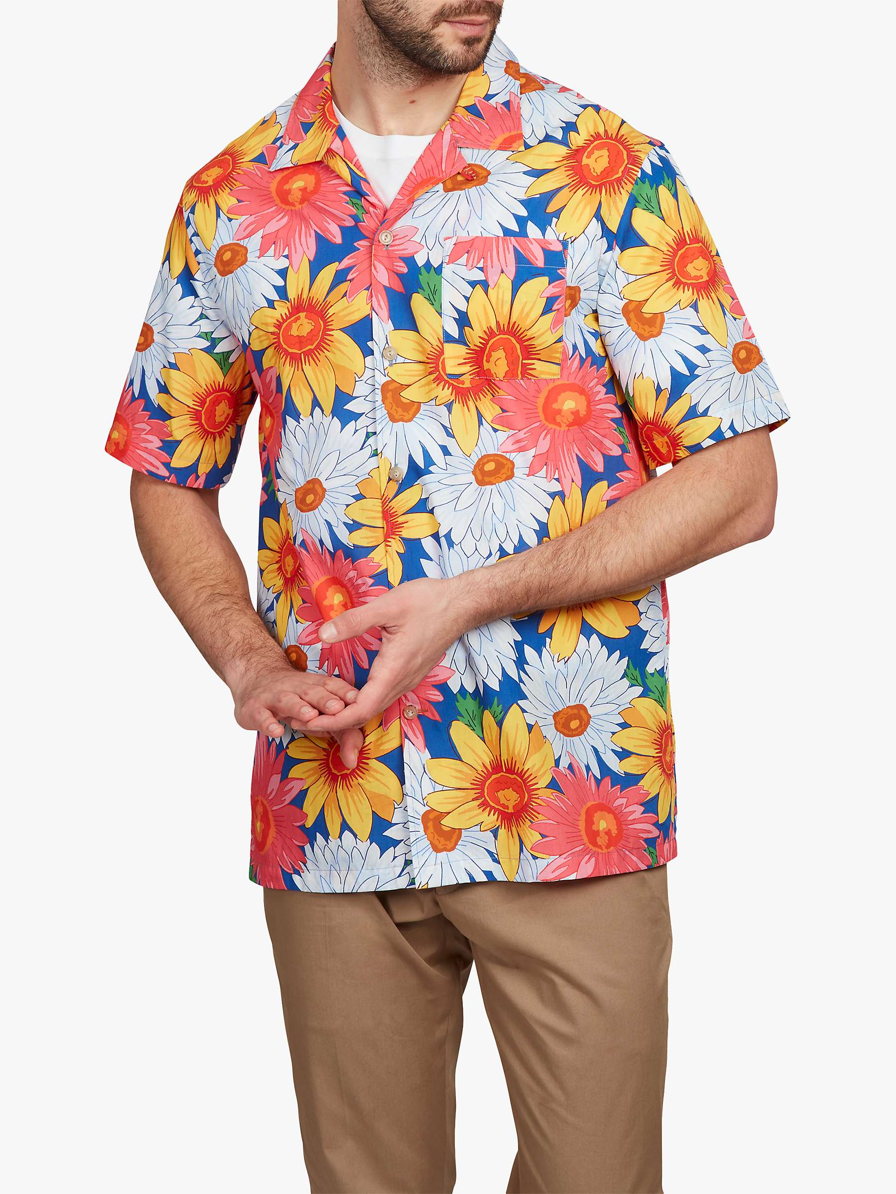 Buy Simon Carter Flower Short Sleeved Shirt, Multi Online at johnlewis.com