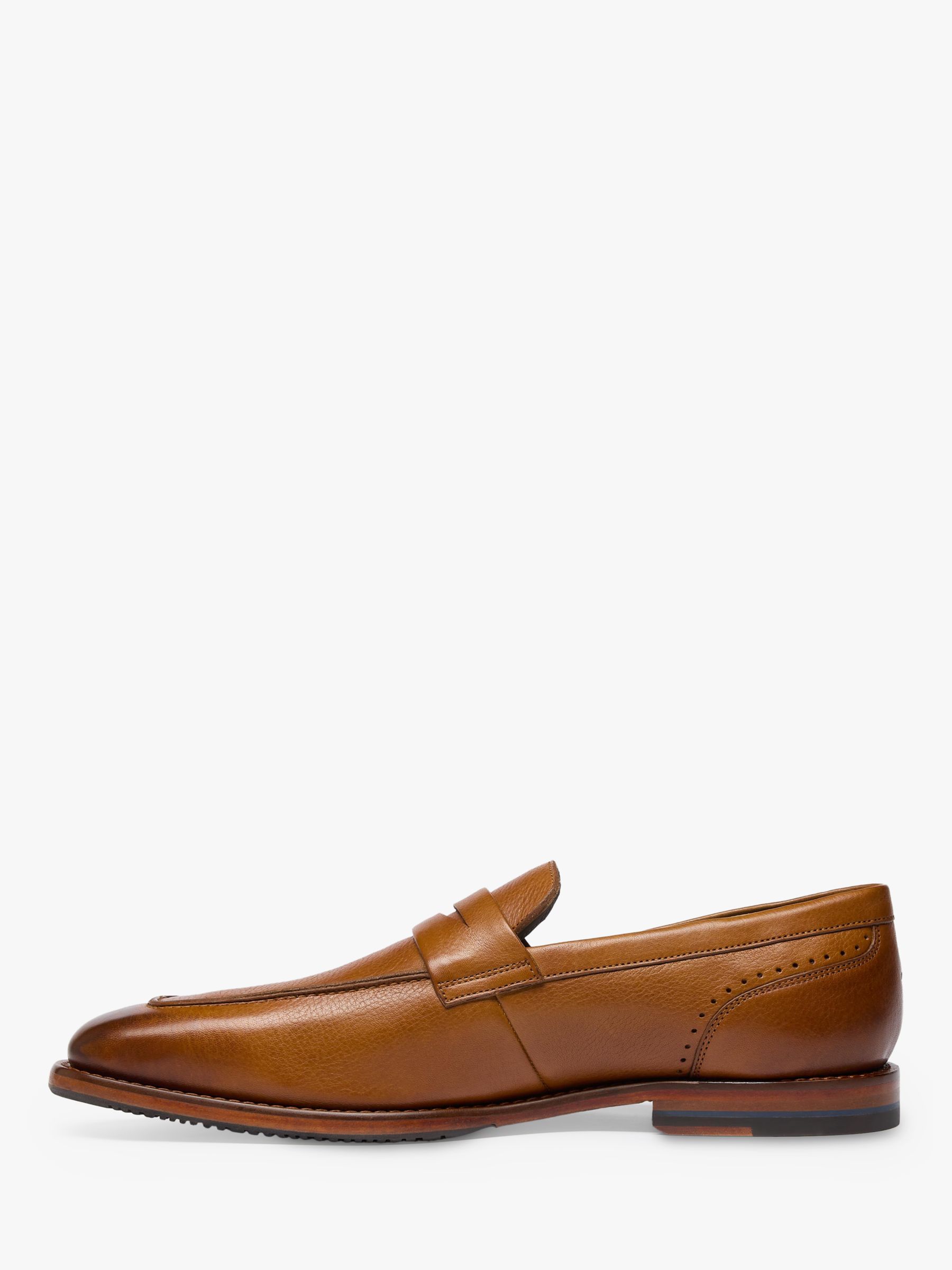 Oliver Sweeney Buckland Leather Loafer, Tan at John Lewis & Partners