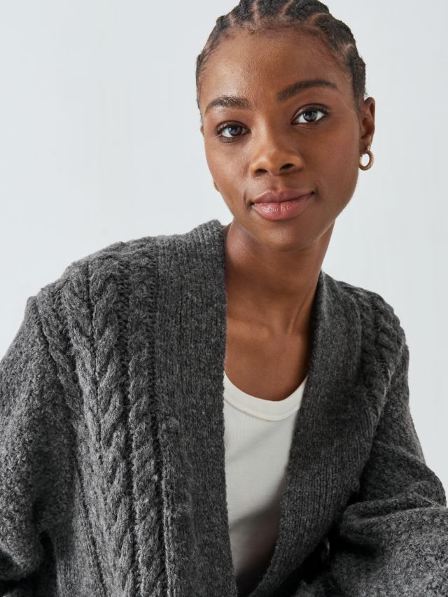 Grey clearance marl cardigan