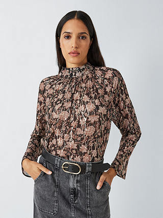 AND/OR Delphine Rustic Floral Top, Multi