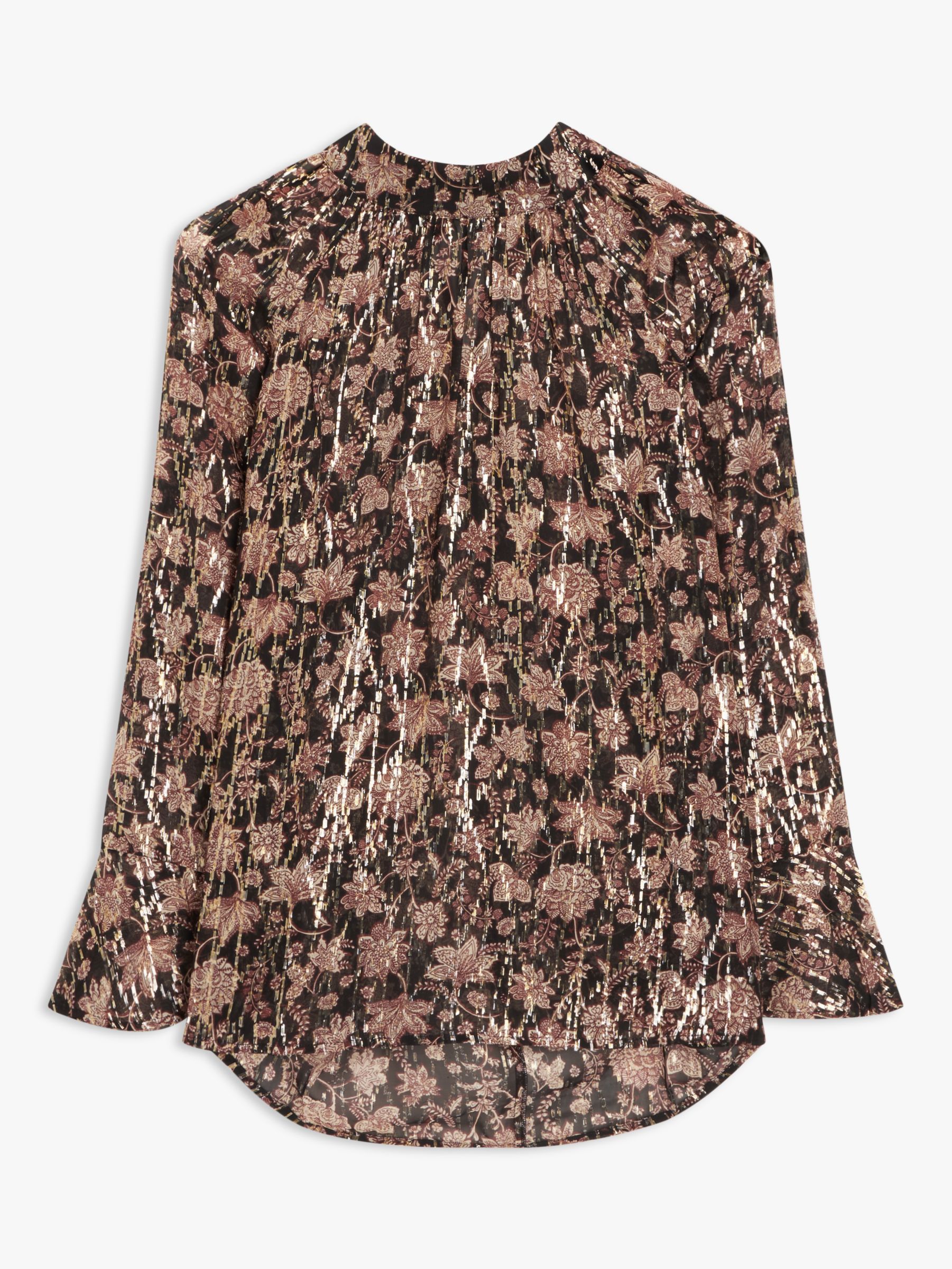 AND/OR Delphine Rustic Floral Top, Multi at John Lewis & Partners