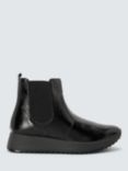 John Lewis Pollines Comfort Leather Chelsea Boots, Vern Bordo Naplak