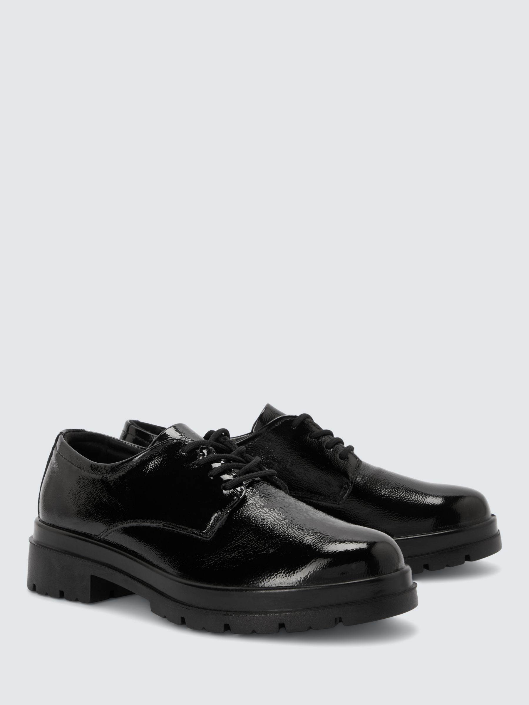 John Lewis Fifie Leather Comfort Lace Up Oxford Shoes, Black at John Lewis  & Partners