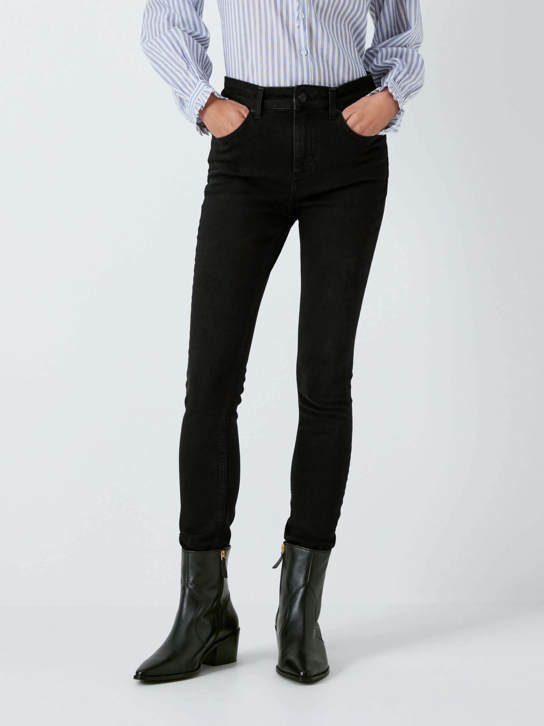 AND/OR Abbot Kinney Skinny Jeans, Washed Black, 34