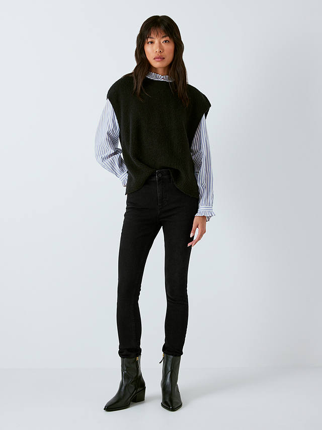 AND/OR Abbot Kinney Skinny Jeans, Washed Black