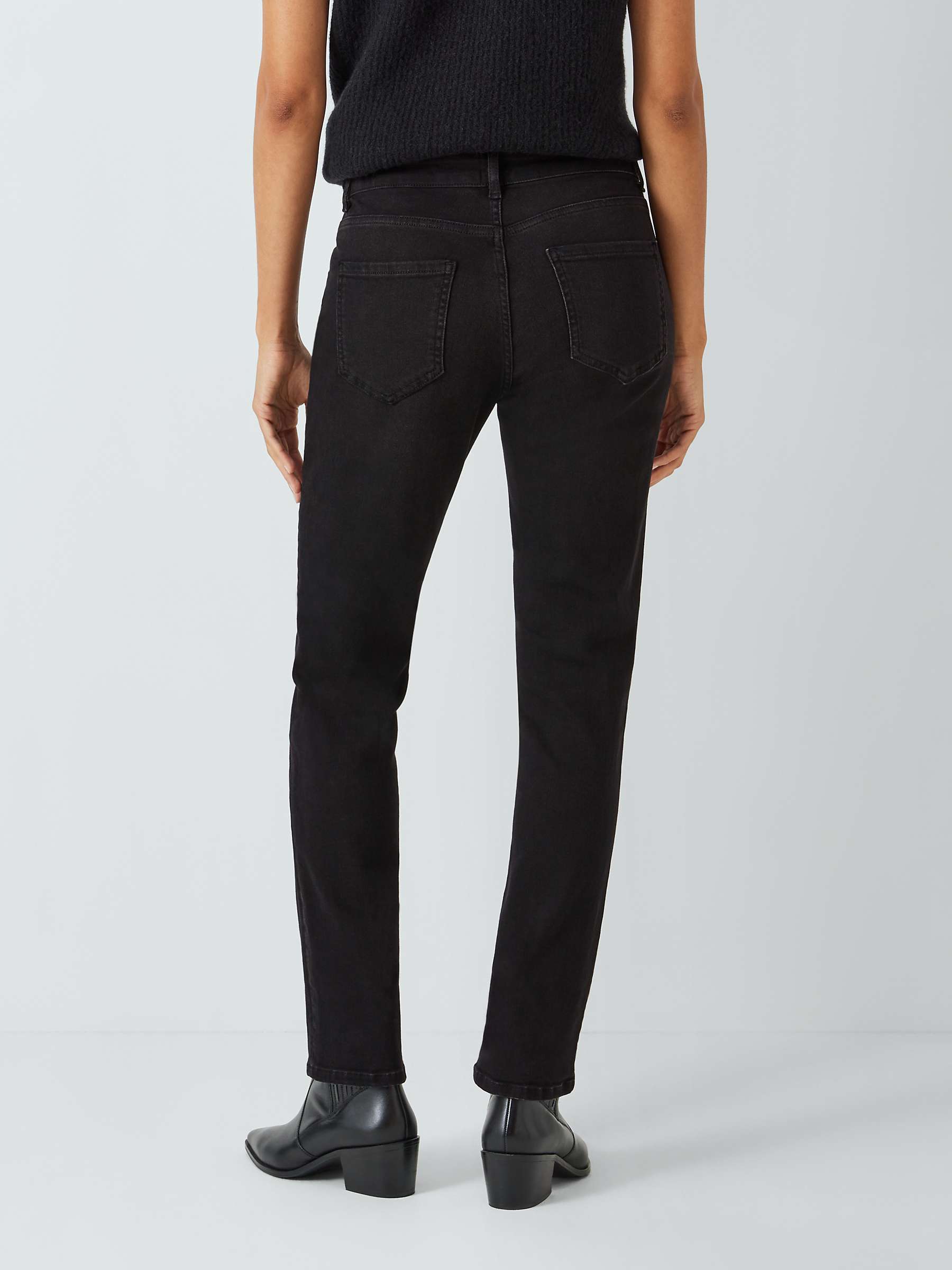 Buy AND/OR Silverlake Straight Cut Jeans, Washed Black Online at johnlewis.com