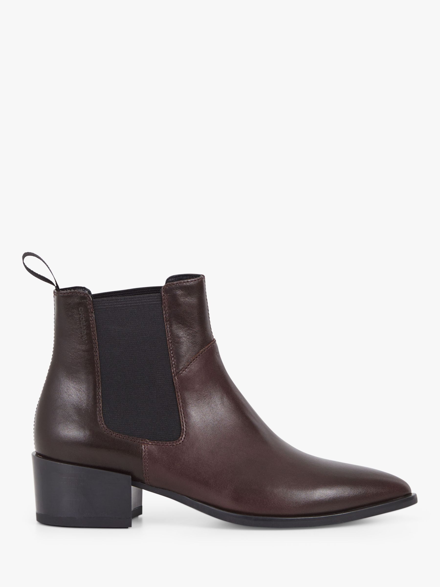 Vagabond Shoemakers Marja Leather Chelsea Boots, Chocolate at John ...