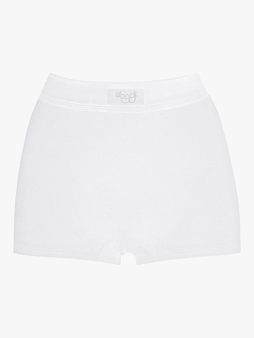 Sloggi-Double Comfort Short-Ladies 95% Cotton Underwear-White