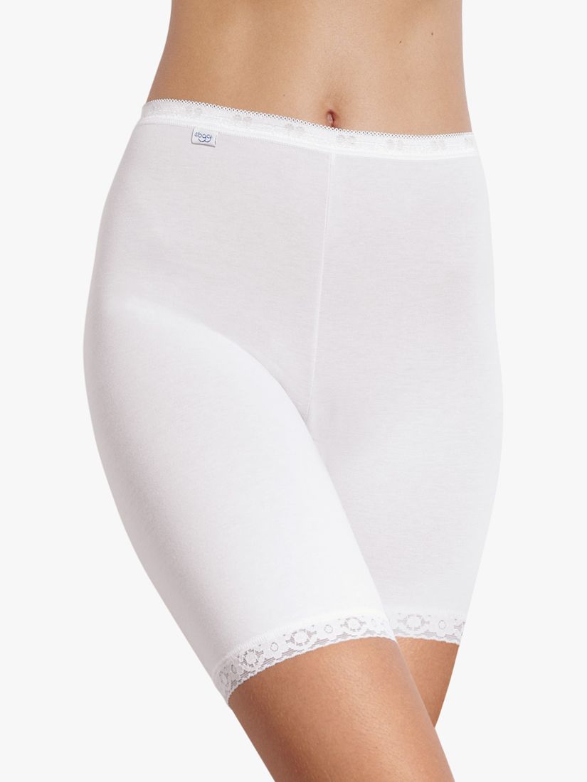 sloggi Basic+ Long Shorts Knickers, White, 10