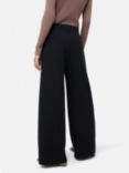 Jigsaw Modern Crepe Sailor Trousers, Black