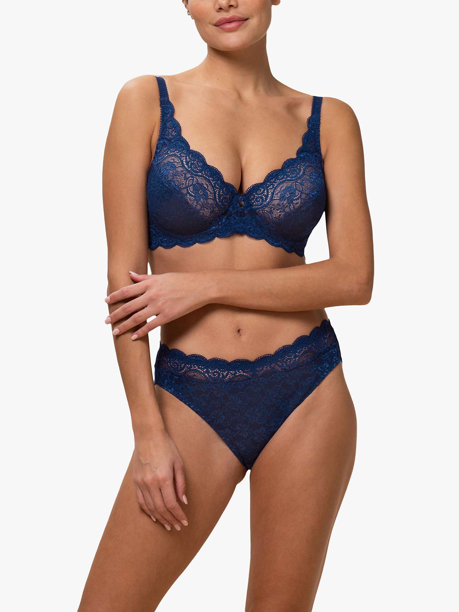 Triumph Amourette 300W Underwired Bra, Deep Water