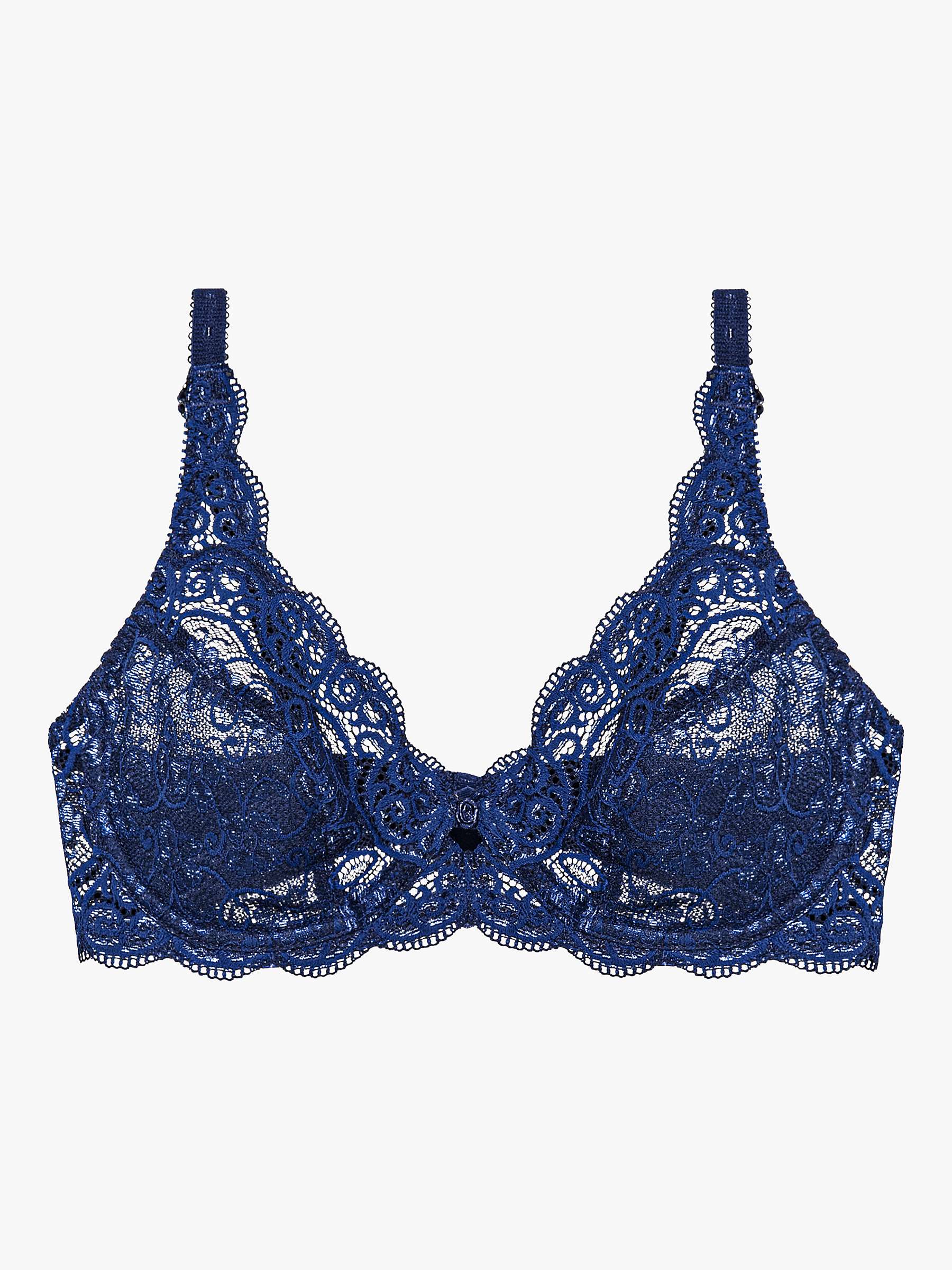 Buy Triumph Amourette 300W Underwired Bra, Deep Water Online at johnlewis.com