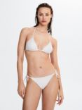 Mango Tracy Studded Bikini Bottoms, Natural White