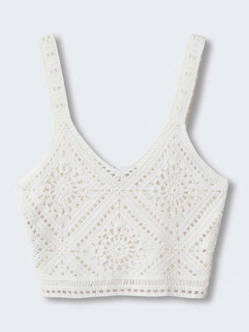 Buy Mango Martes Knitted Crop Top Online at johnlewis.com