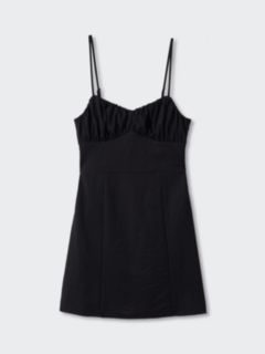 Mango Blair Mini Dress, Black, 4