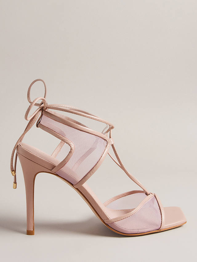 Ted Baker Junera Panel High Heel Sandals, Light Pink