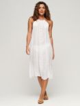 Superdry Halter Neck Midi Dress, Off White