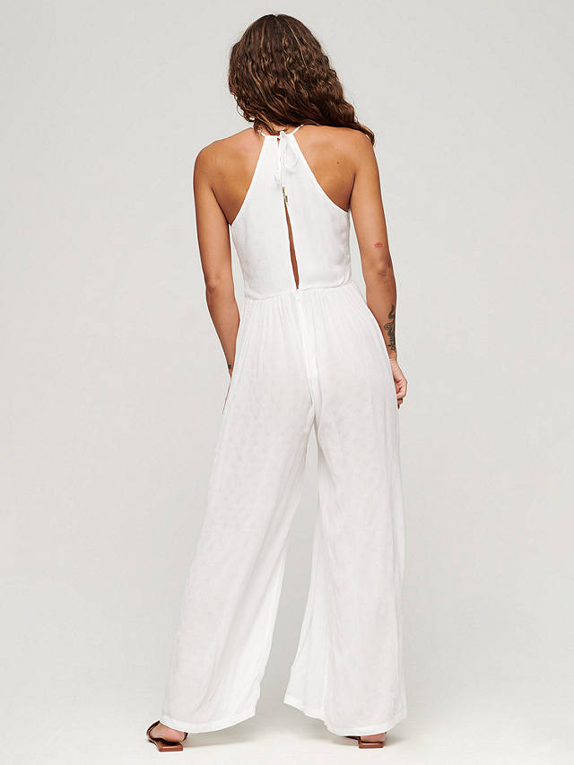 Superdry Embroidered Jumpsuit, Off White