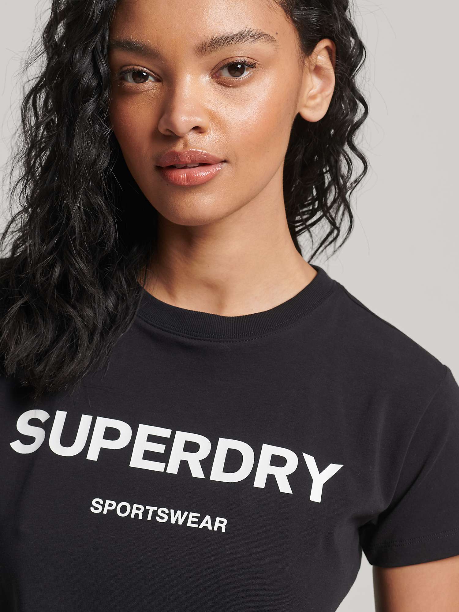 Superdry Graphic 90s T-Shirt, Black at John Lewis & Partners