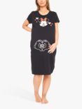 Brand Threads Maternity Minnie Mouse Nightdress, Black