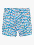 Trotters Tiger Swim Shorts, Aqua/Tiger