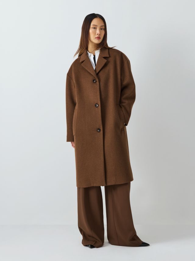 Beige hot sale crombie coat