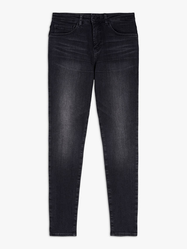 John Lewis Premium Skinny Jeans, Black Wash