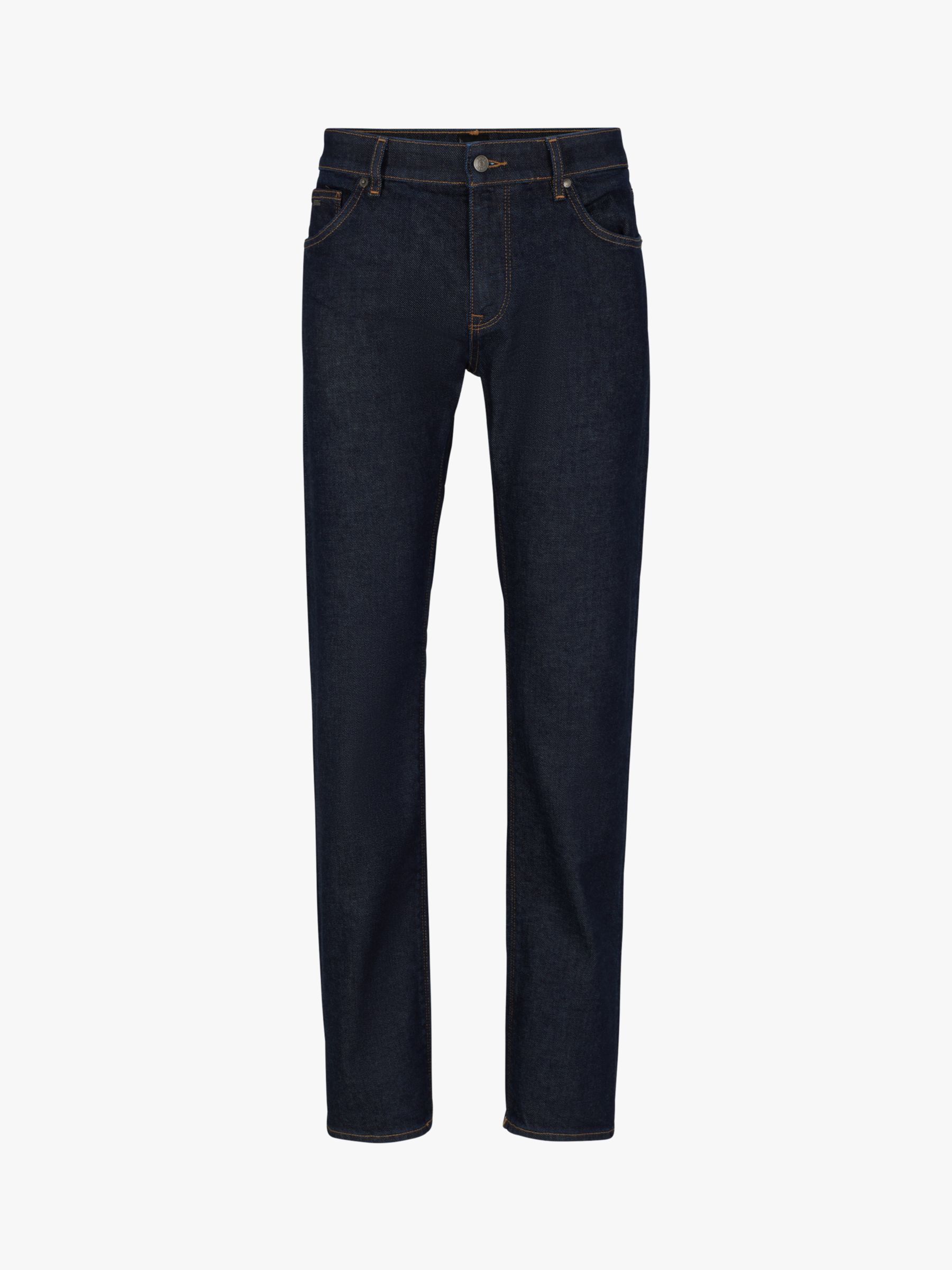 BOSS Maine Regular Fit Jeans, Navy, 33L