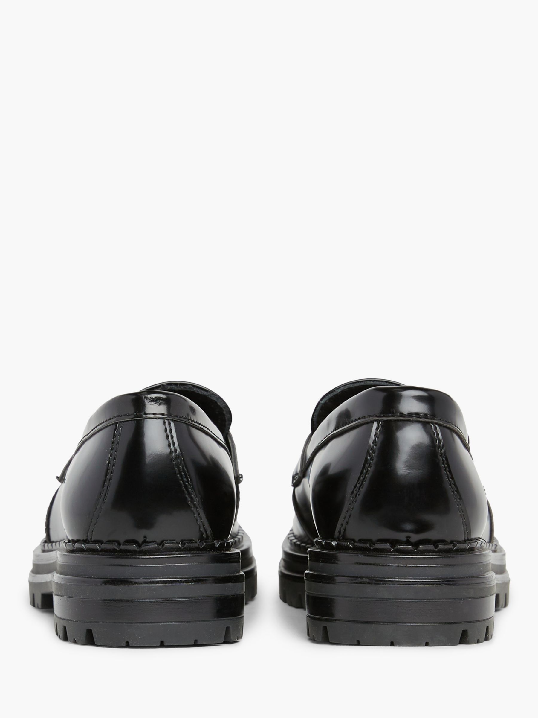 Calvin Klein Kids' Chunky Loafer Shoes, Black, 29