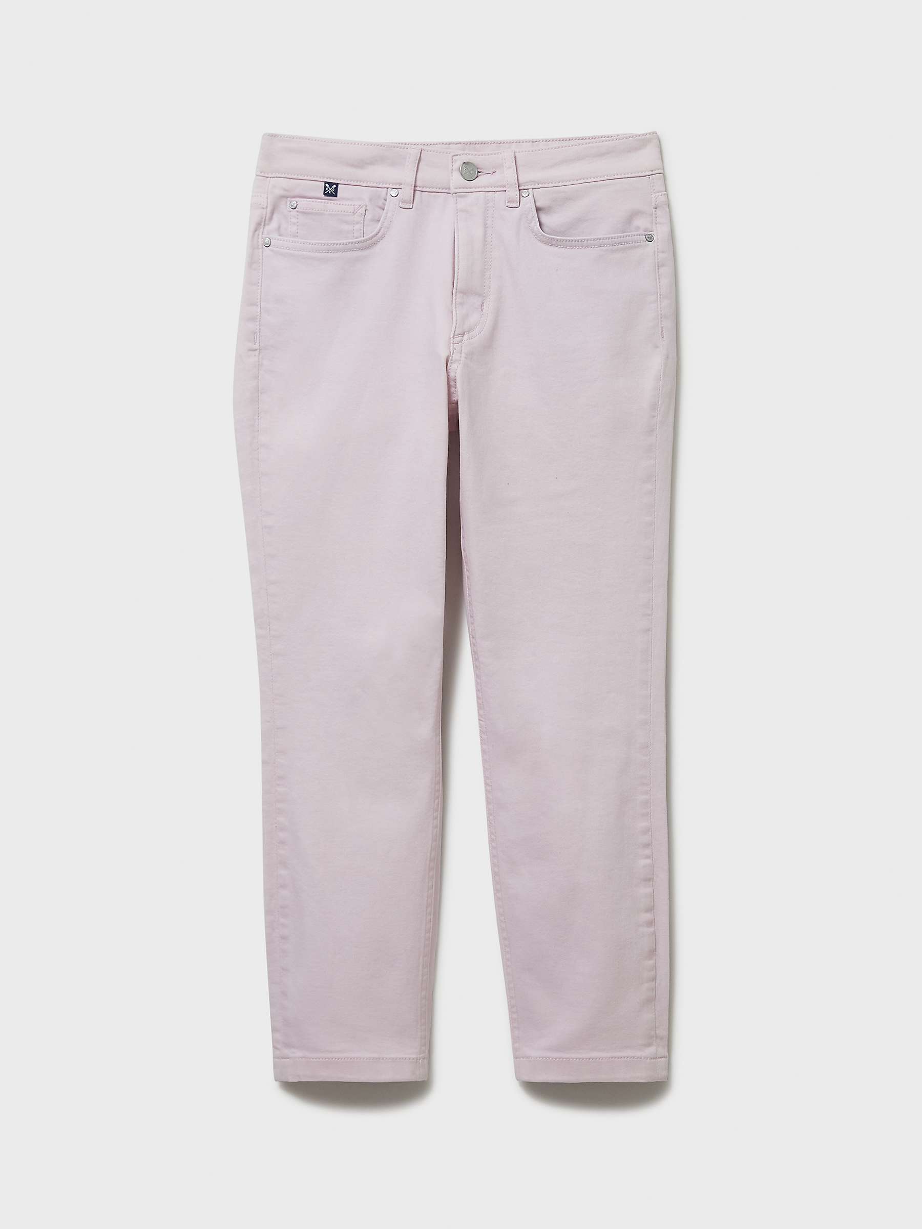 Buy Crew Clothing Cropped Stretch Jeans, Light Pink Online at johnlewis.com
