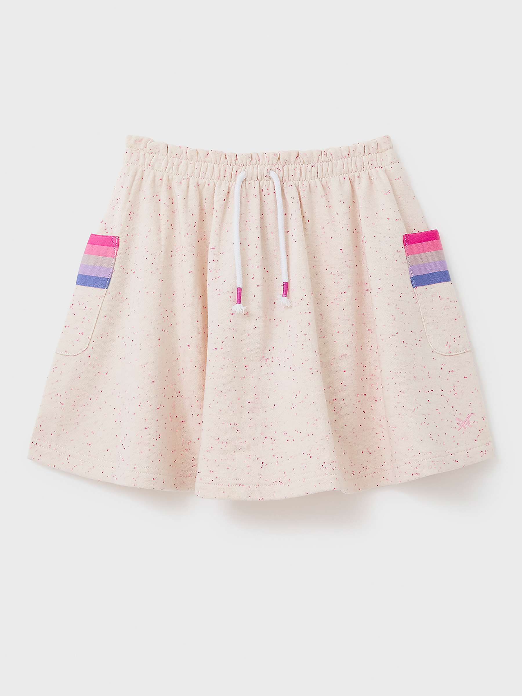 Buy Crew Clothing Kids' Neppy Drawstring Skater Skirt, Light Pink Online at johnlewis.com