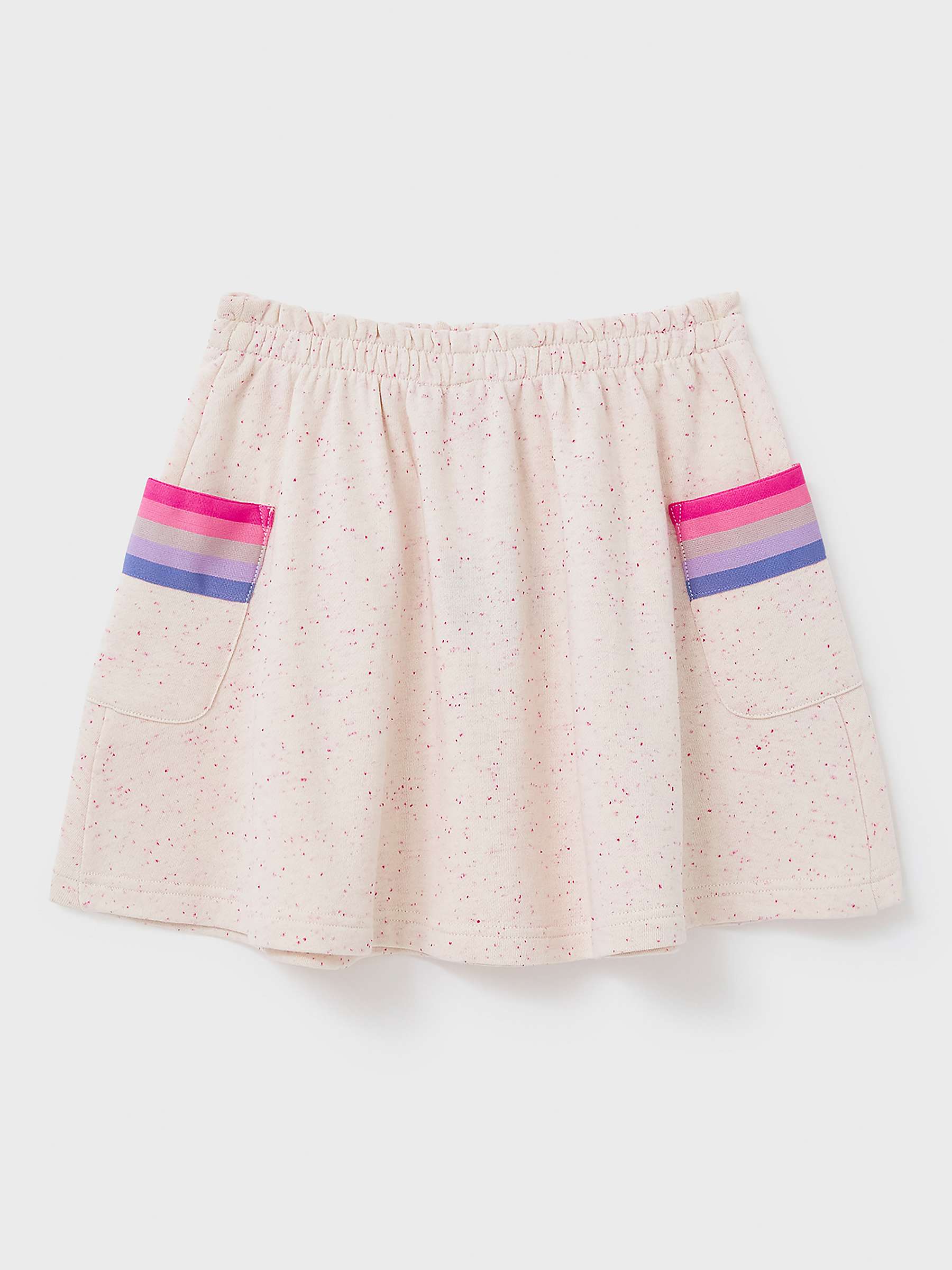 Buy Crew Clothing Kids' Neppy Drawstring Skater Skirt, Light Pink Online at johnlewis.com