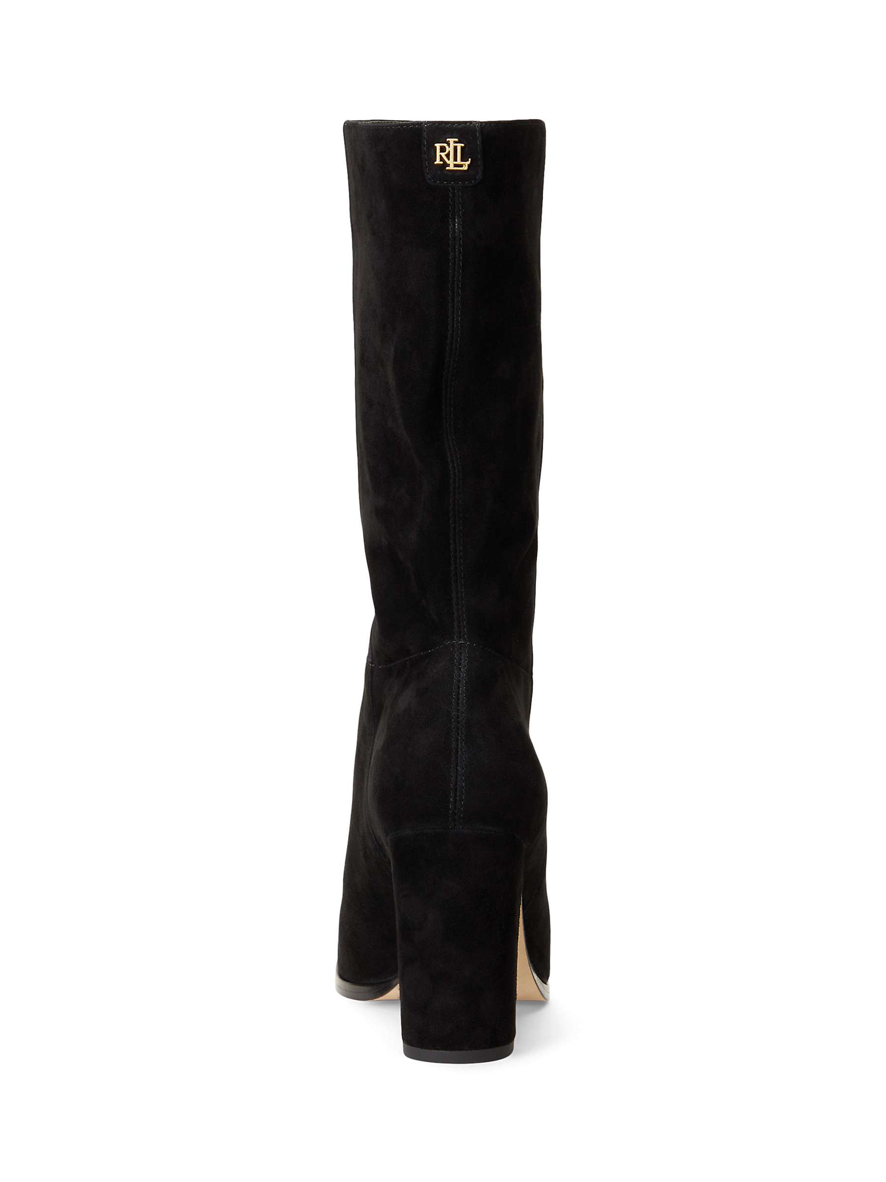 Buy Lauren Ralph Lauren Artizan Suede Heeled Boots Online at johnlewis.com