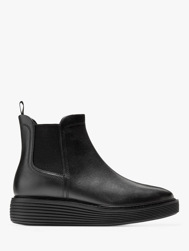 Cole Haan Leather Chelsea Boots, Black at John Lewis & Partners