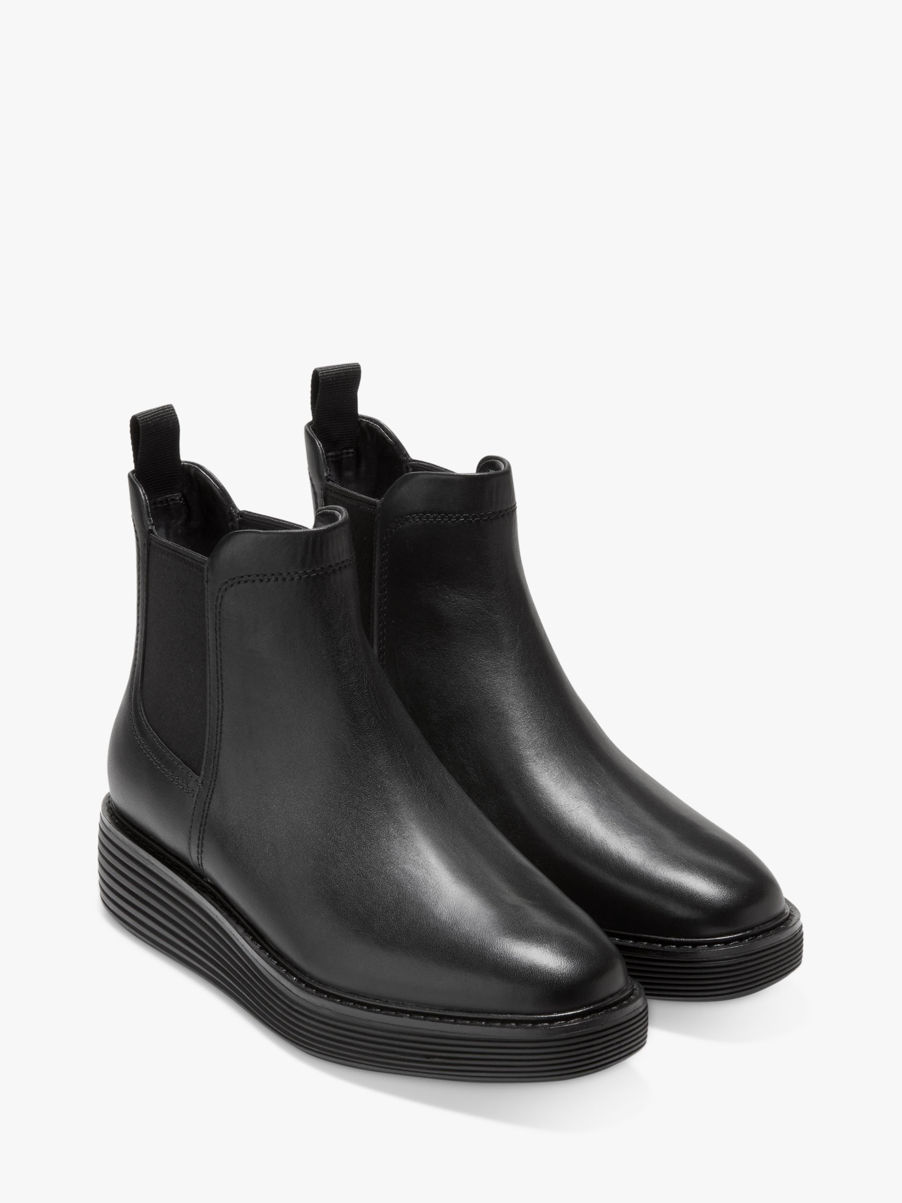 Cole Haan Leather Chelsea Boots, Black at John Lewis & Partners