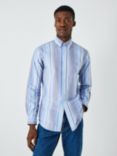 Polo Ralph Lauren Long Sleeve Sport Fit Stripe Shirt, Blue/Multi
