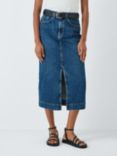 John Lewis Denim Skirt, Blue