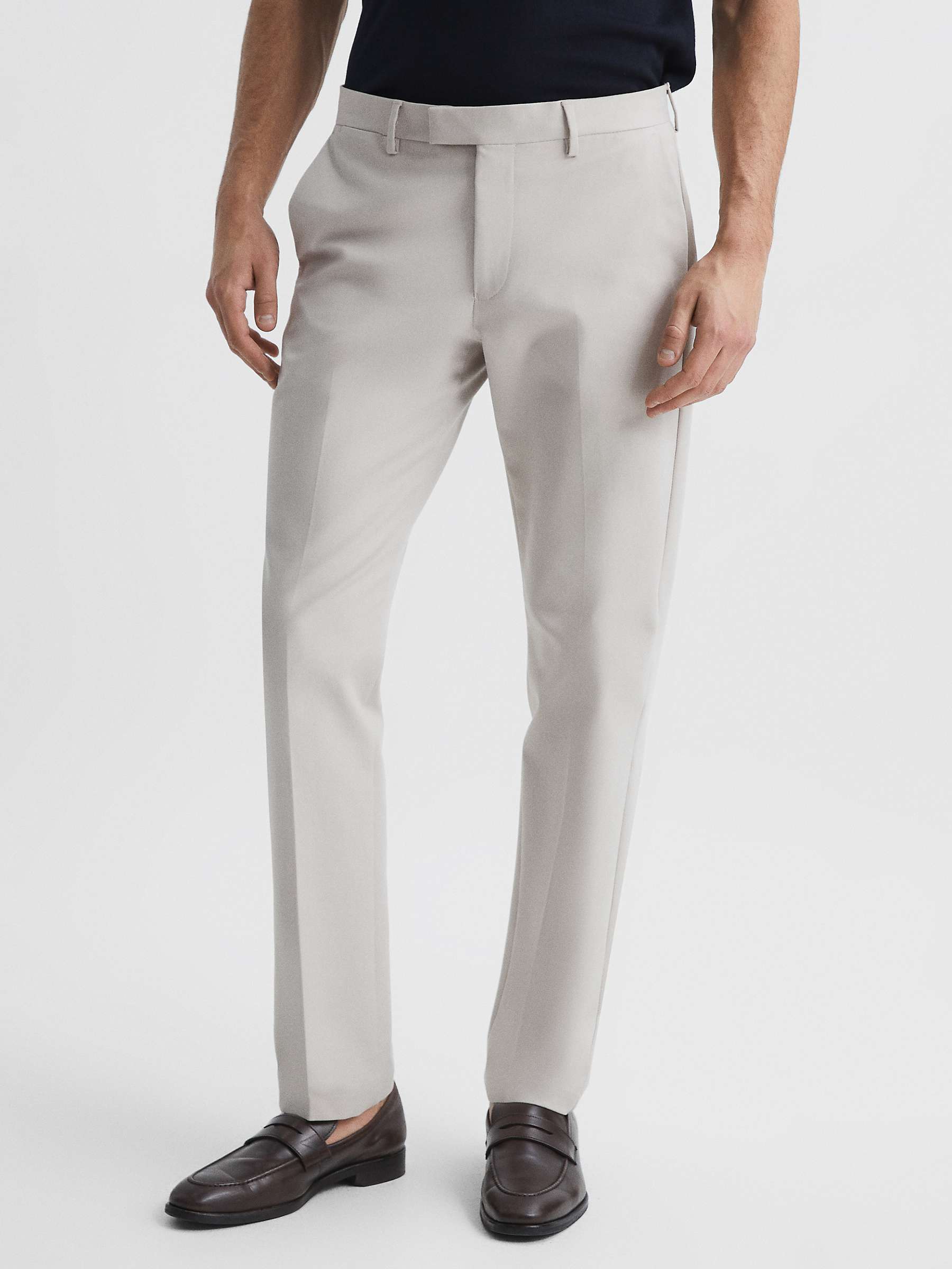 Buy Reiss Eastbury Slim Fit Cotton Blend Chino Trousers Online at johnlewis.com
