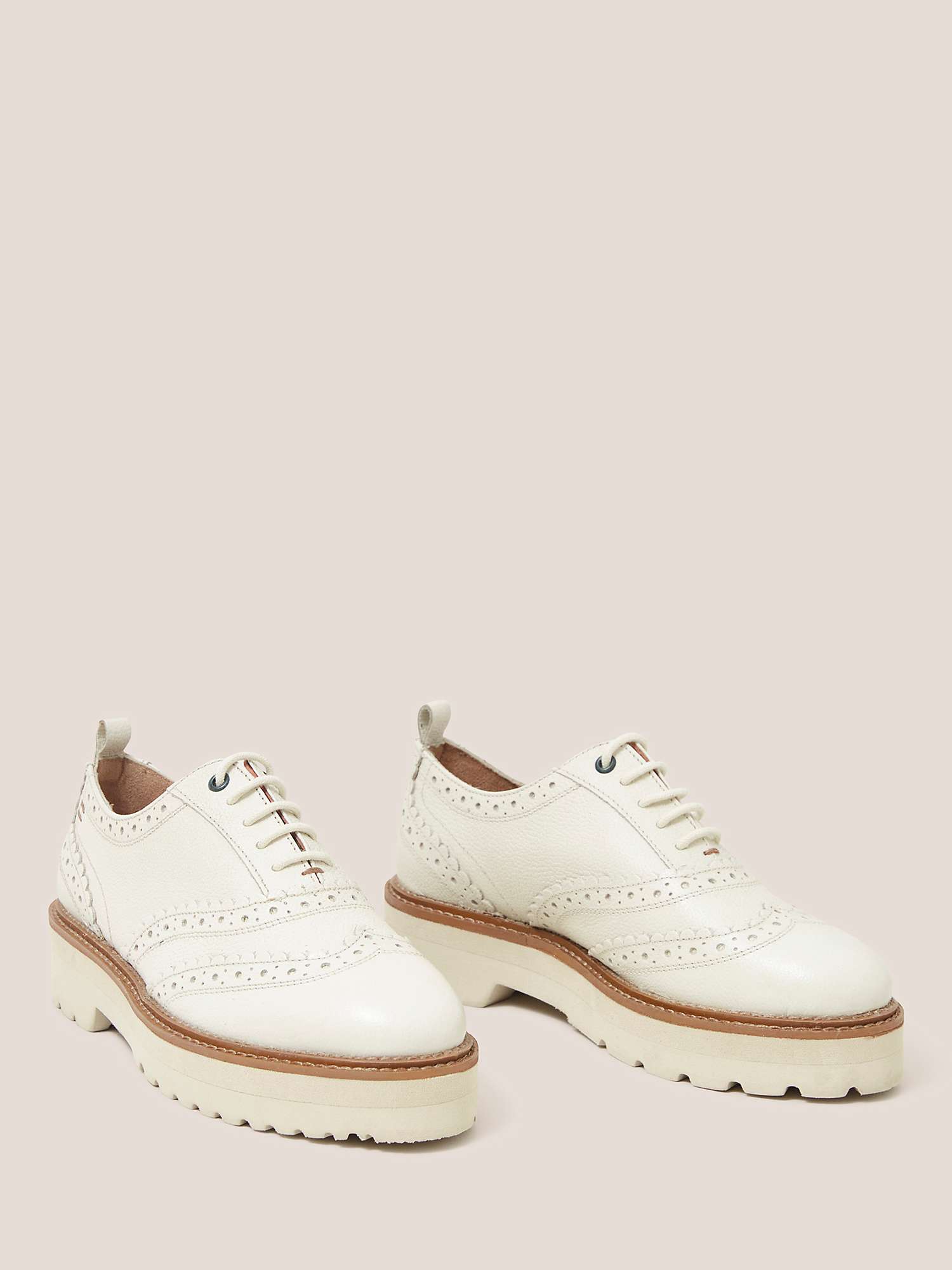 Buy White Stuff Leather Lace Up Brogue Shoes Online at johnlewis.com