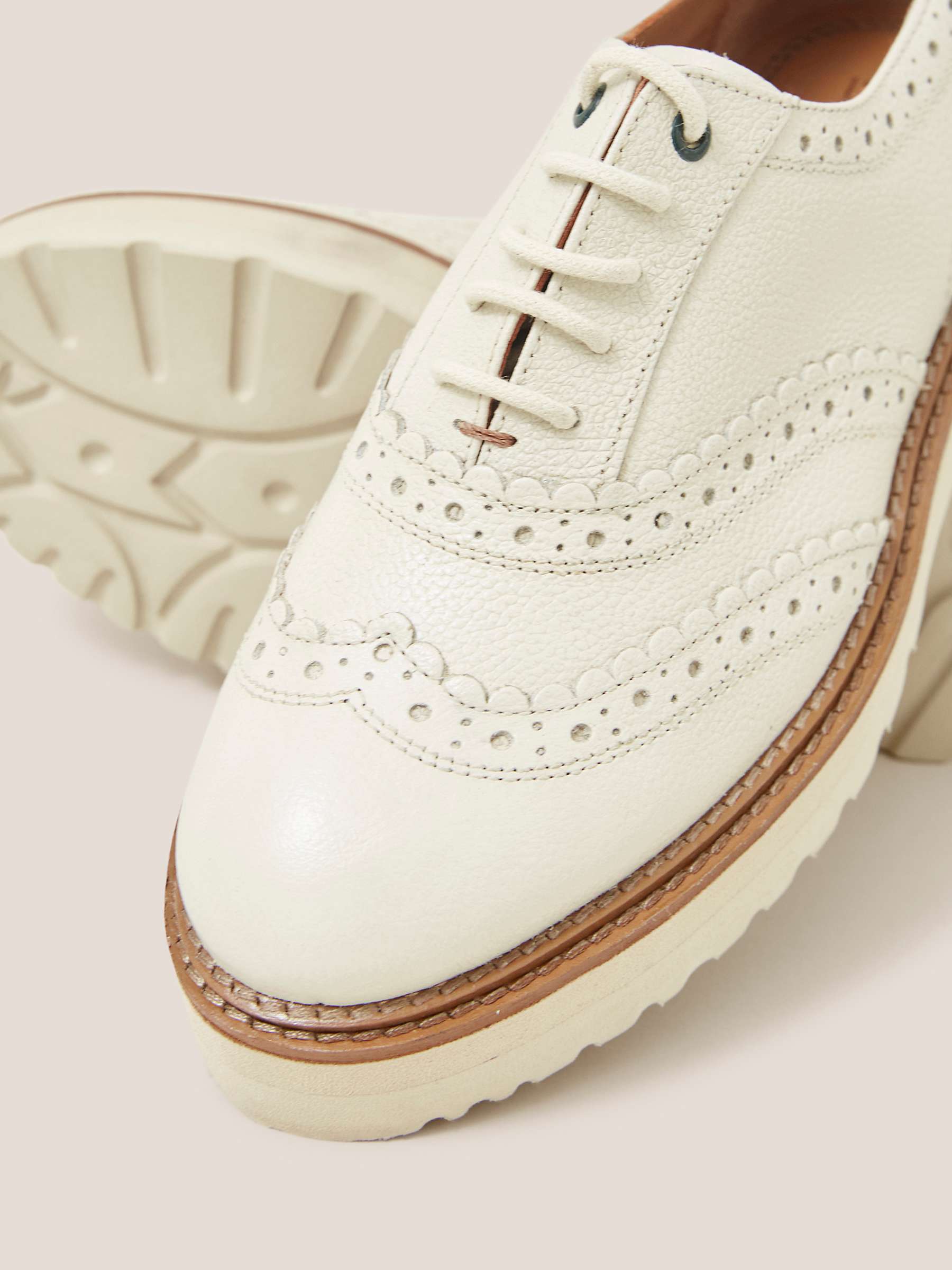 Buy White Stuff Leather Lace Up Brogue Shoes Online at johnlewis.com
