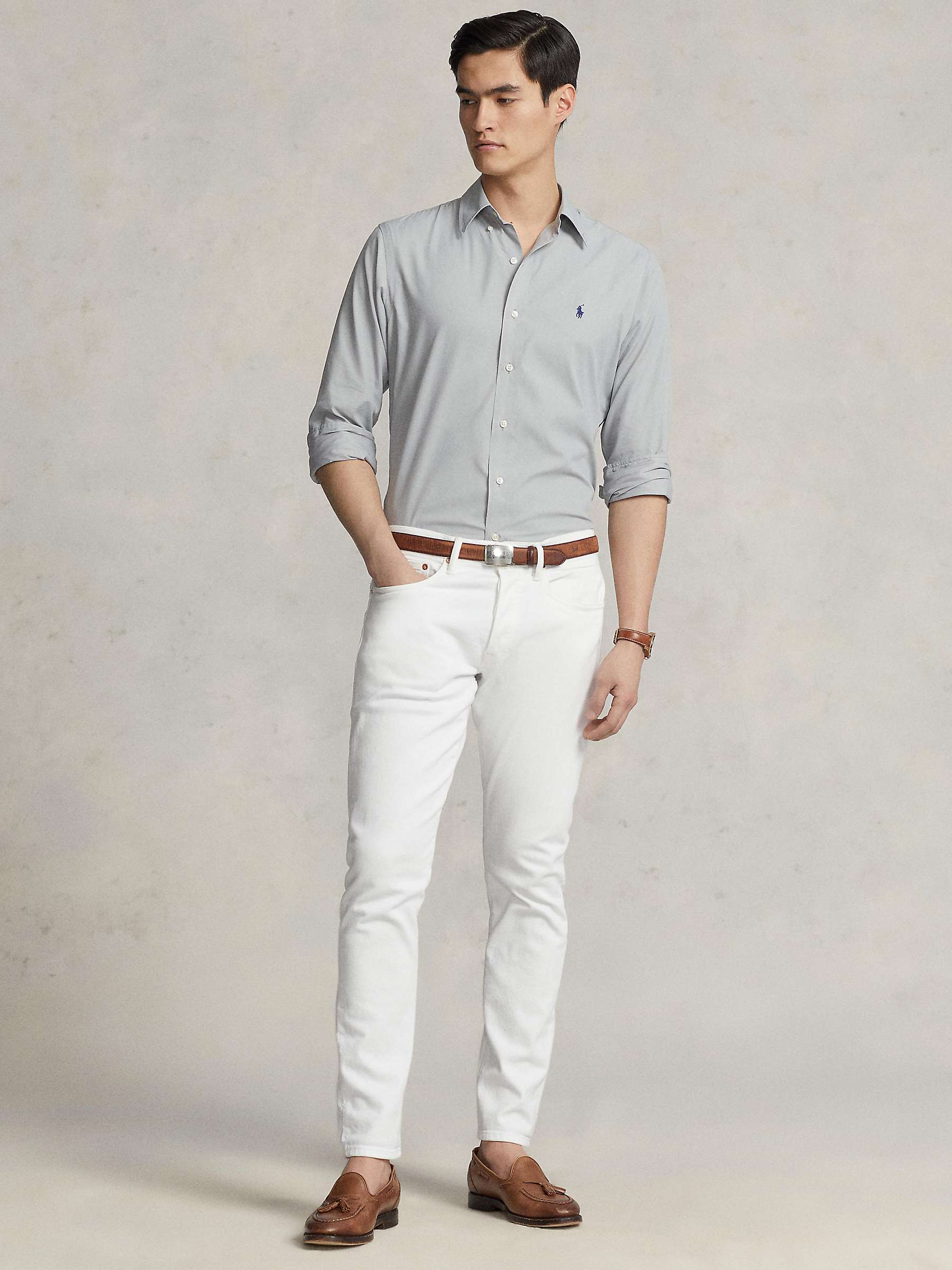 Polo Ralph Lauren Long Sleeve Classic Fit Performance Twill Shirt, Soft ...