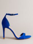 Ted Baker Helmias Suede Heeled Sandals, Bright Blue