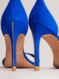 Ted Baker Helmias Suede Heeled Sandals, Bright Blue