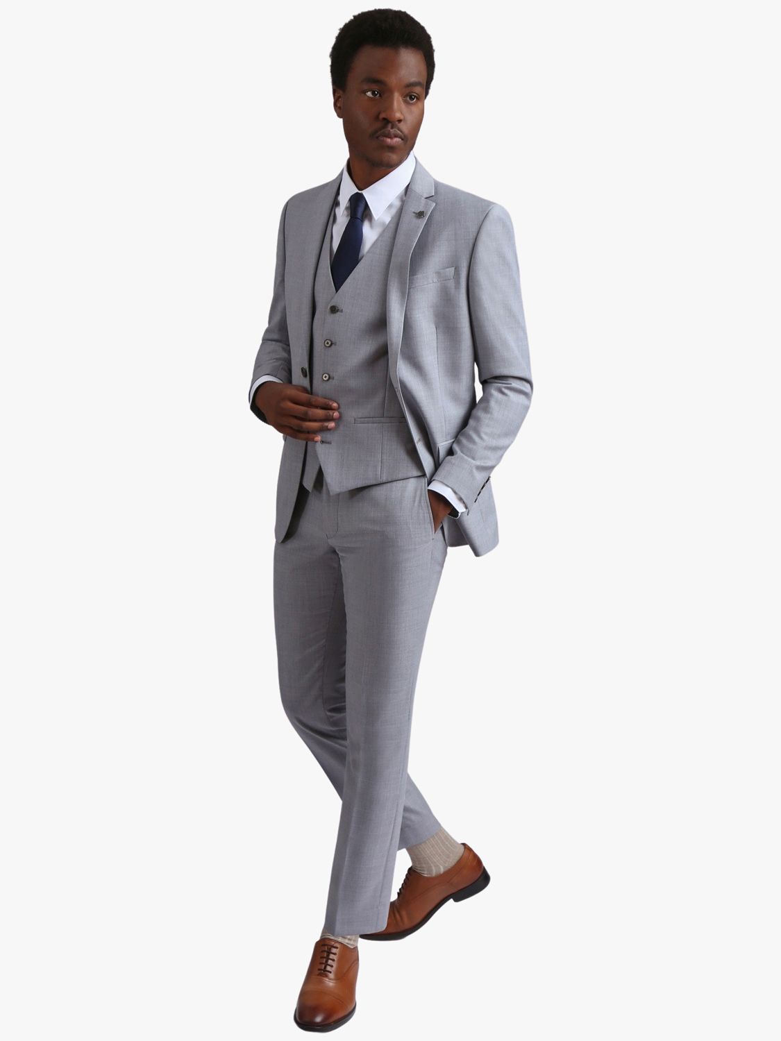 Buy Ted Baker Denali Cool Wool Blend Suit Jacket, Grey Online at johnlewis.com