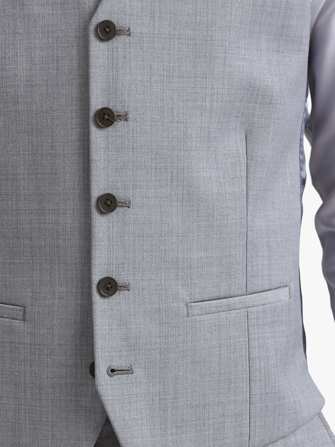 Buy Ted Baker Denali Cool Wool Blend Suit Waistcoat, Grey Online at johnlewis.com