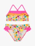 Angels by Accessorize Kids' Fruit Print Ruffle Detail Bikini, Multi
