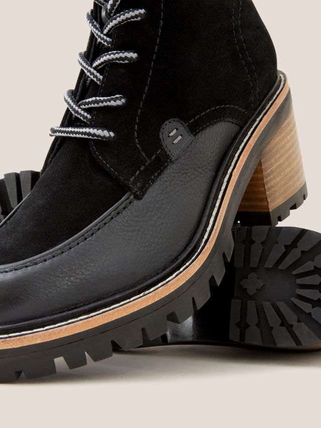 Lace up heeled hiker clearance boots