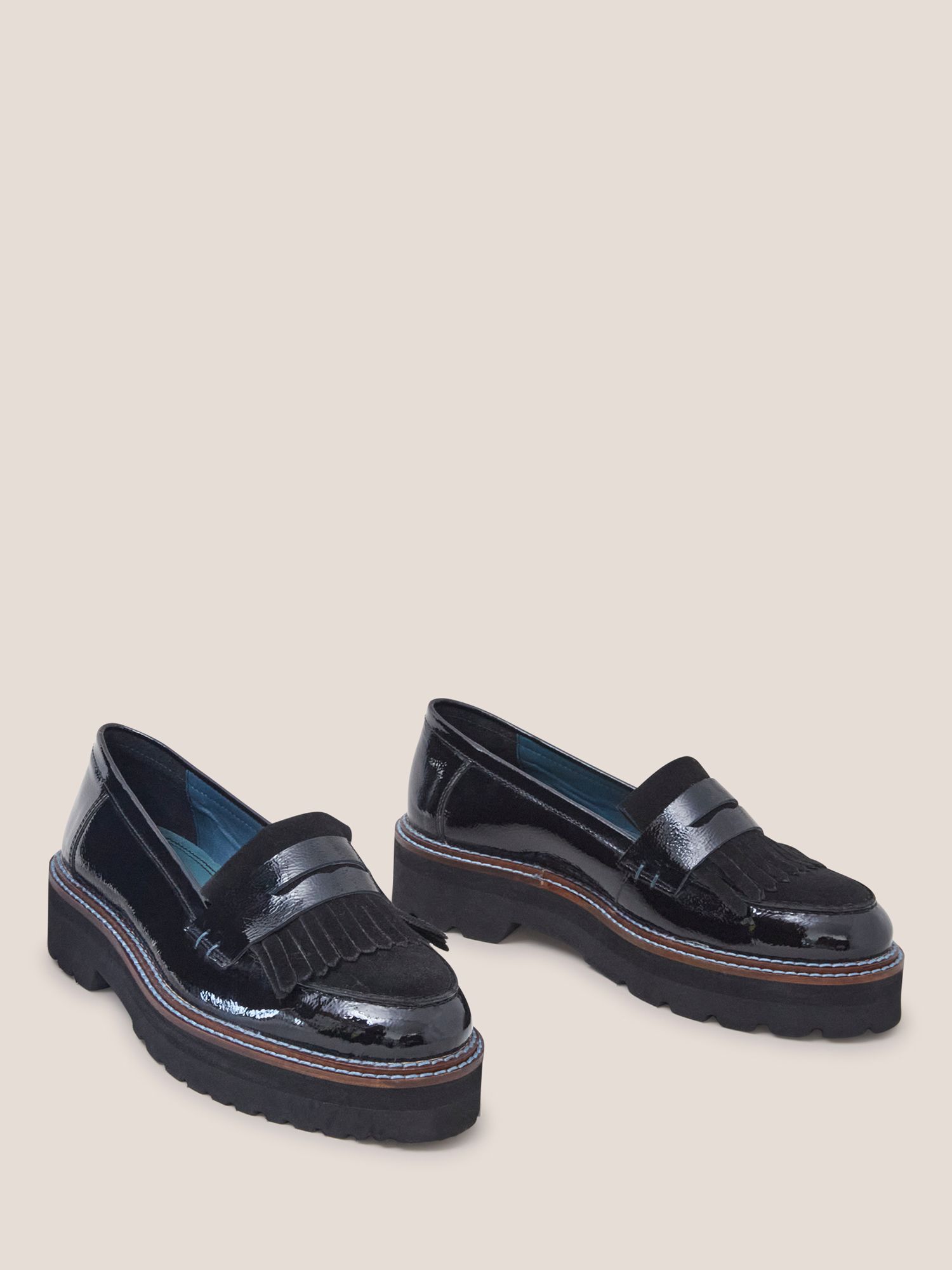 Buy White Stuff Elva Chunky Leather Loafers Online at johnlewis.com