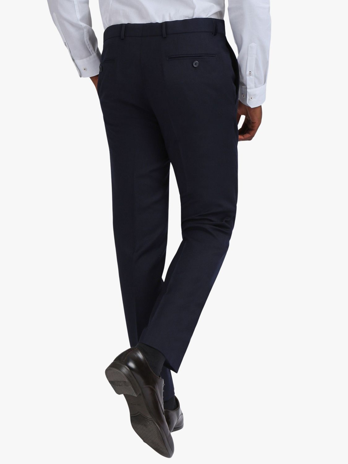 Ted Baker Brook Tuxedo Slim Fit Trousers, Navy, 38R